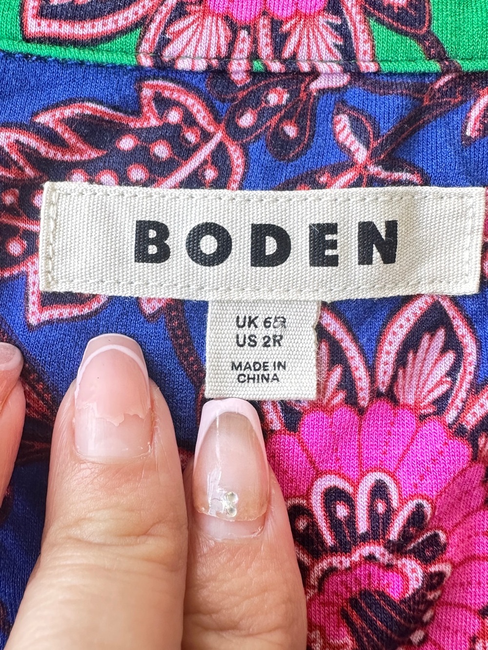 Boden Ivy Smocked Midi Dress Sz 2 - Picture 6 of 7